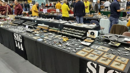 general view of the stand on Saturday morning