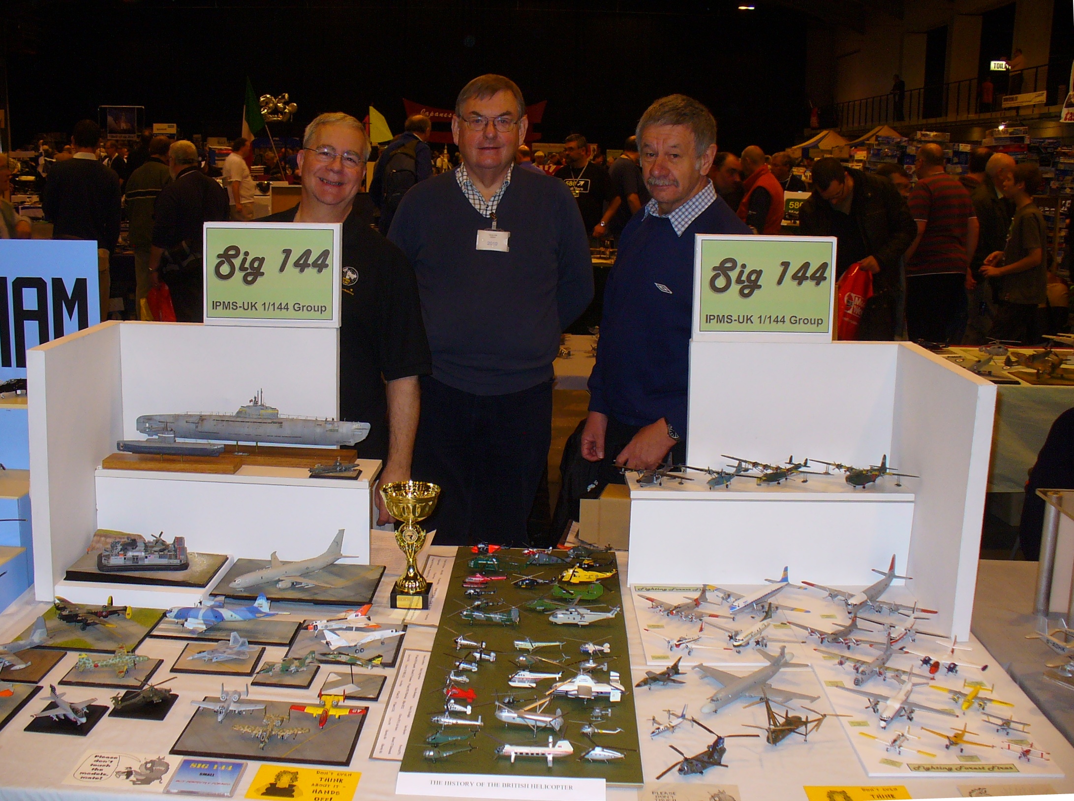 Mike, David &amp; Terry with the 'best SIG' trophy