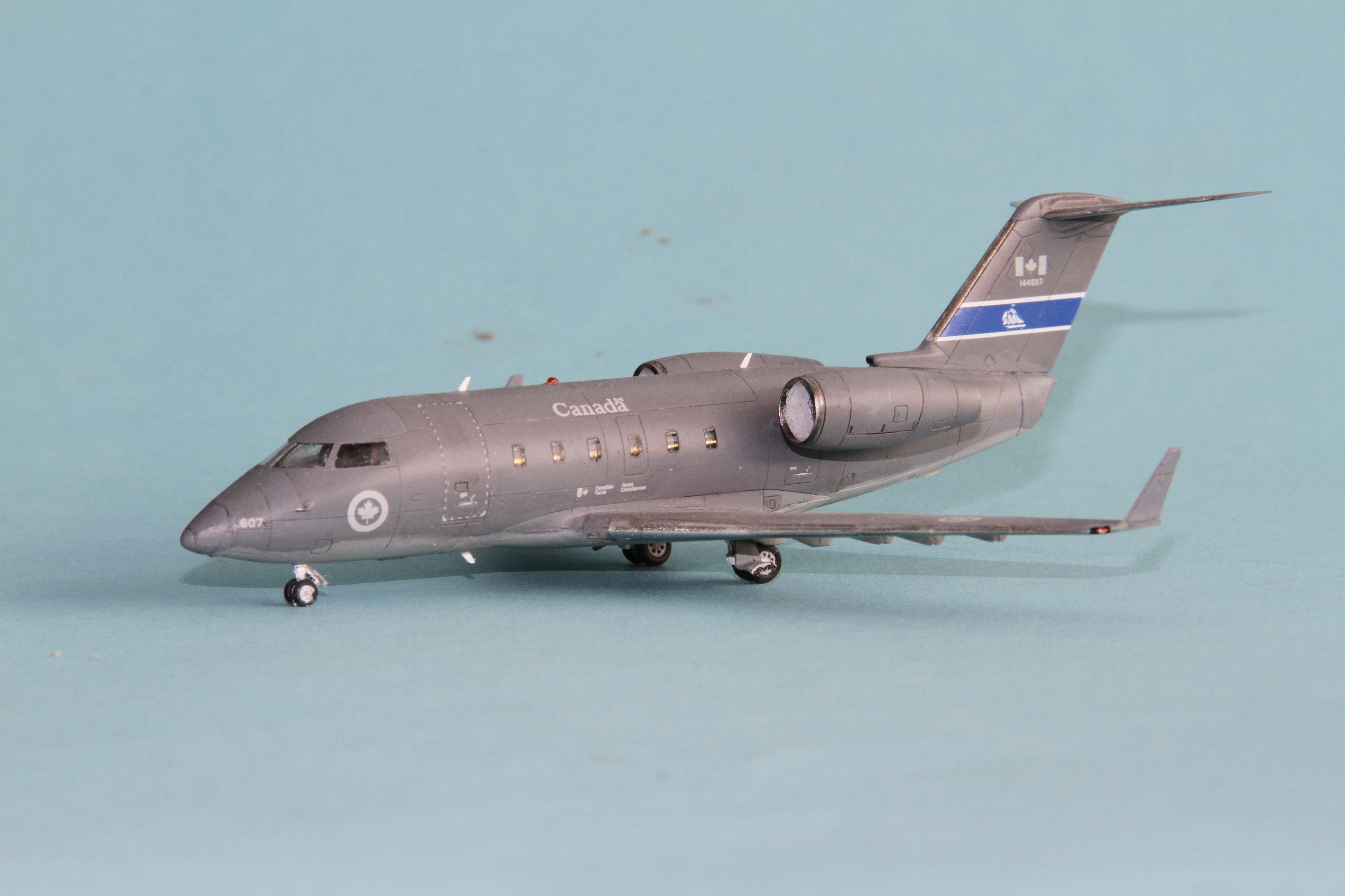 The Challenger is widely used, In Canadian service it's Known as the CF-144